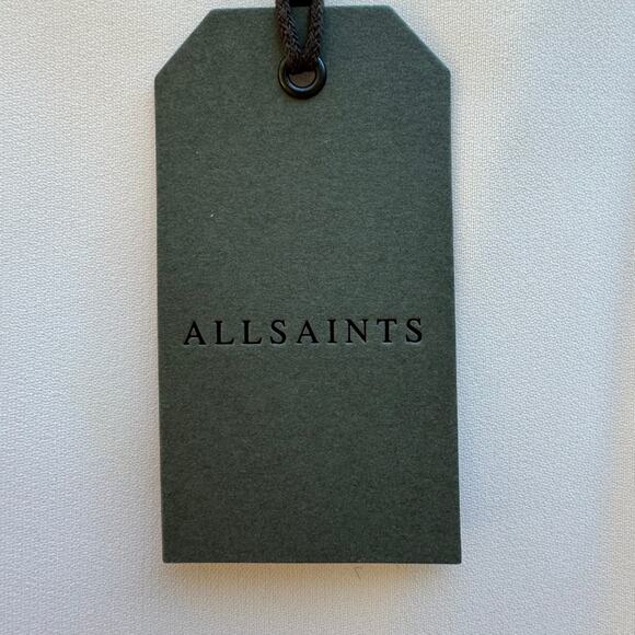 All Saints Mika Top Warm White US Size 6 Sleeveless Blouse Modern Basic Crew NWT - Picture 8 of 9